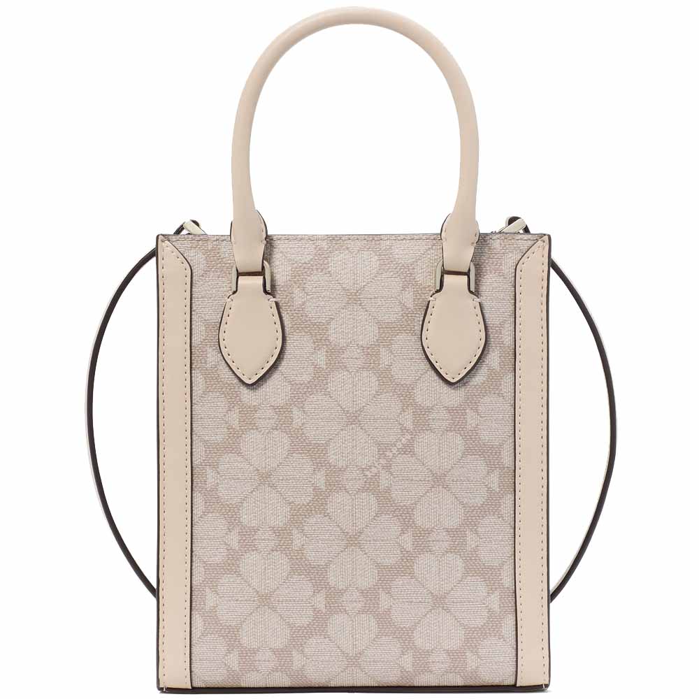 Kate Spade Signature Spade Flower Mini Tote Dark Beige Multi # KJ694