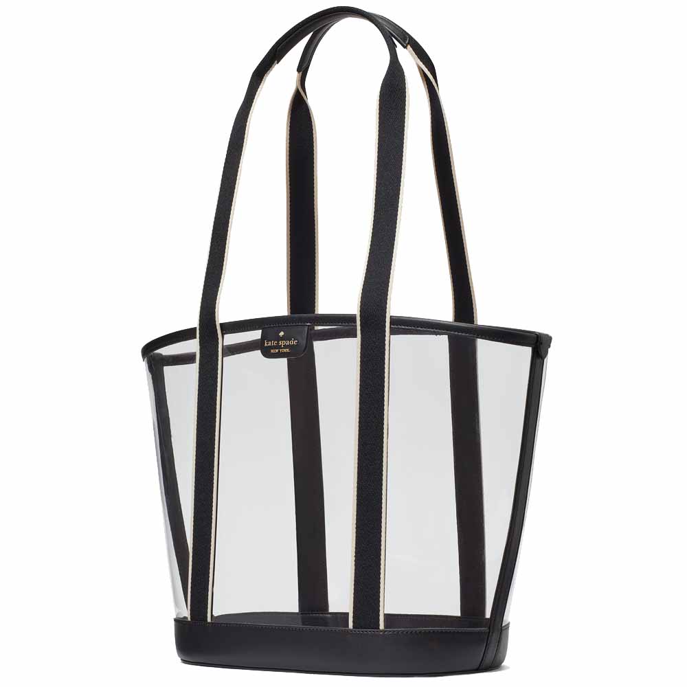 Kate Spade Clare See Through Tote Black Multi # KG083