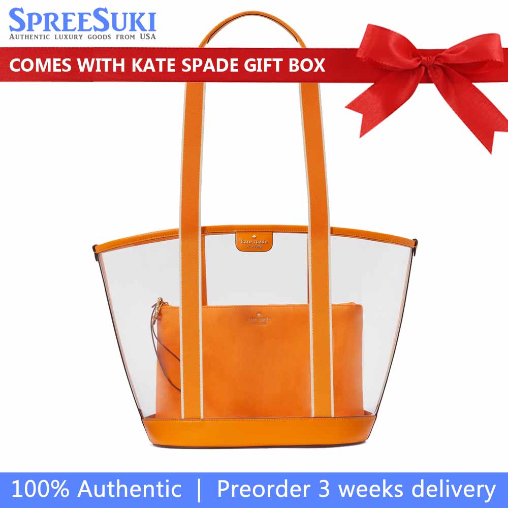 Kate Spade Clare See Through Tote Turmeric Root Multi # KG078