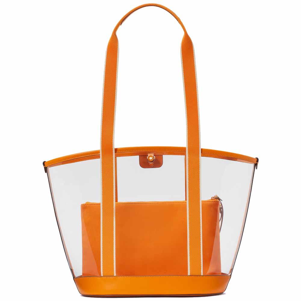 Kate Spade Clare See Through Tote Turmeric Root Multi # KG078