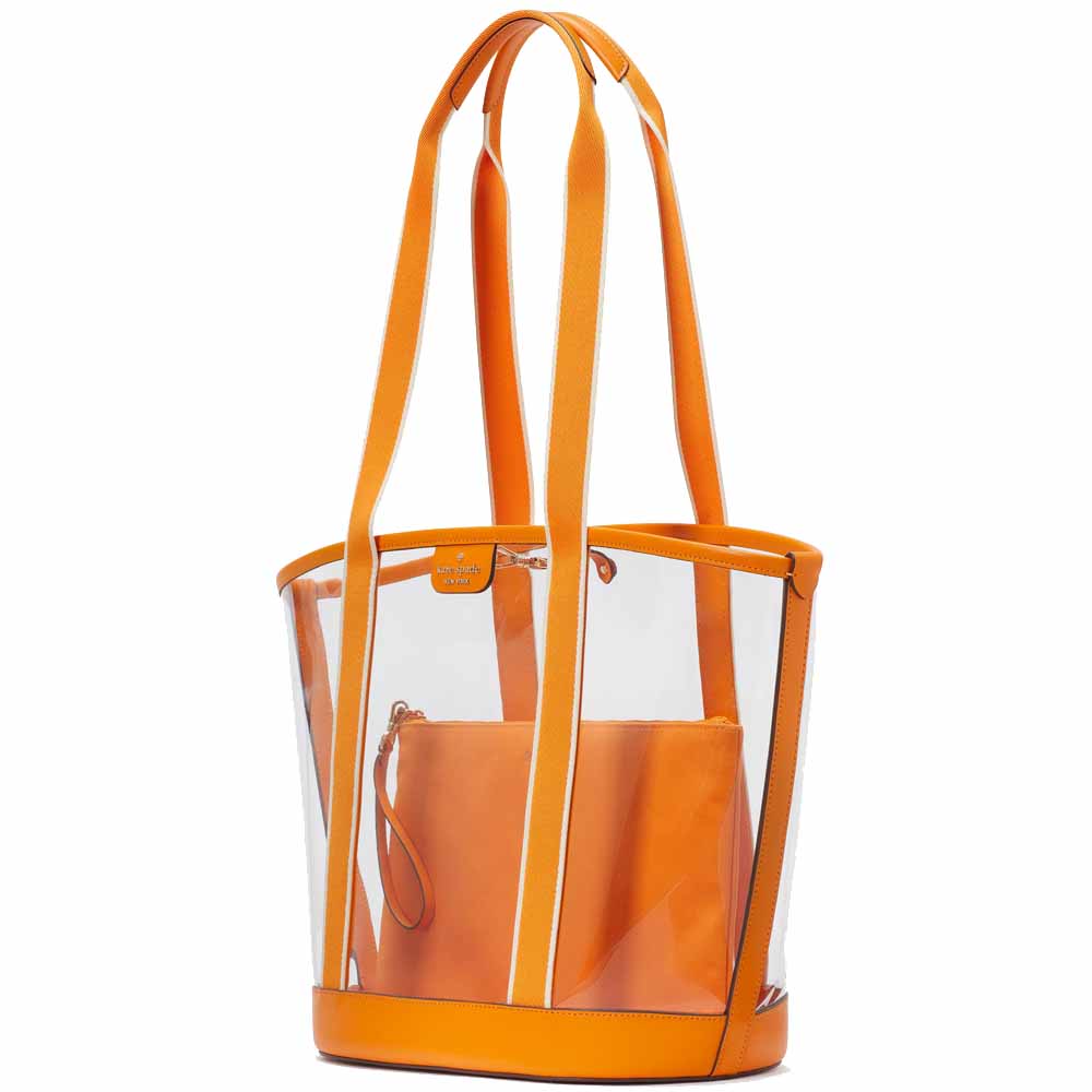 Kate Spade Clare See Through Tote Turmeric Root Multi # KG078