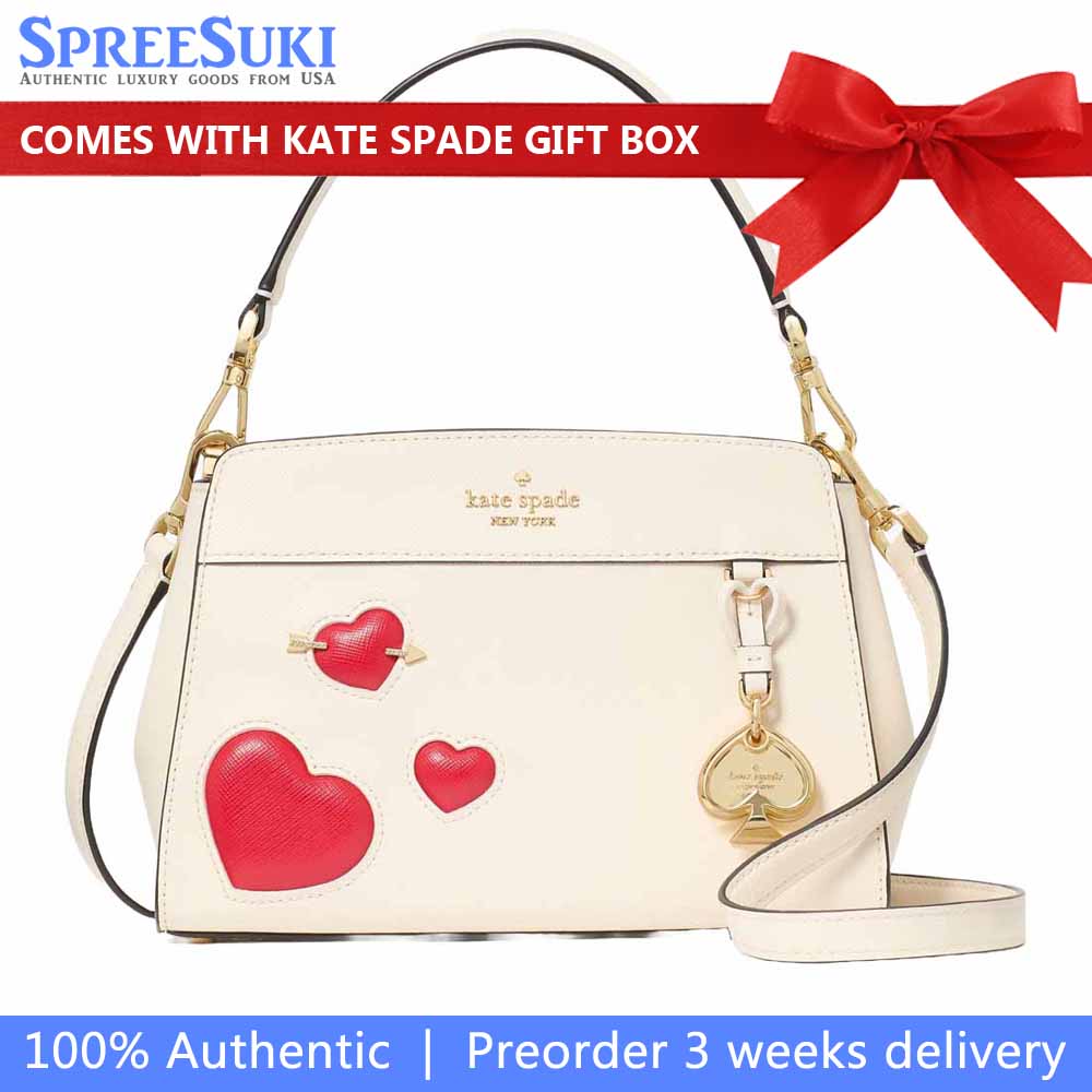 Kate Spade Madison Puffy Heart Small Top Handle Satchel Meringue Multi # KL147