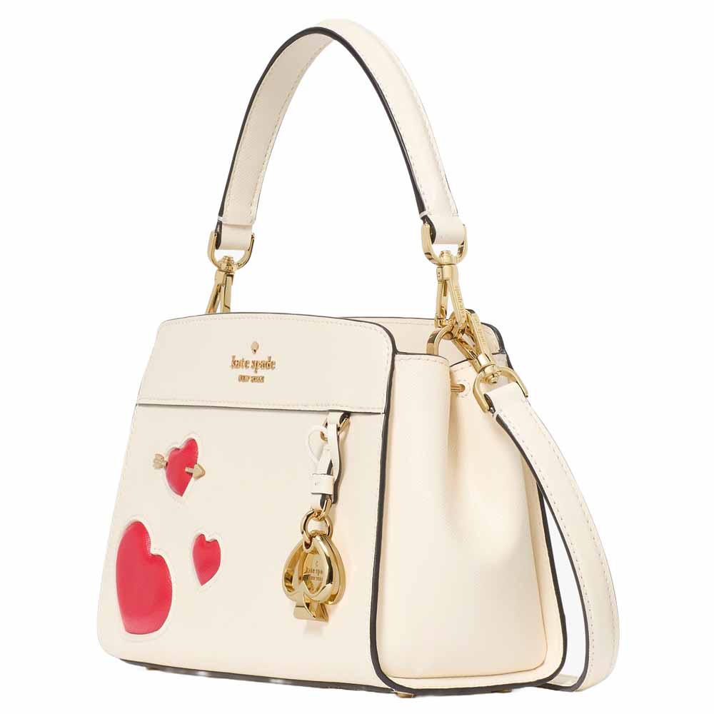 Kate Spade Madison Puffy Heart Small Top Handle Satchel Meringue Multi # KL147