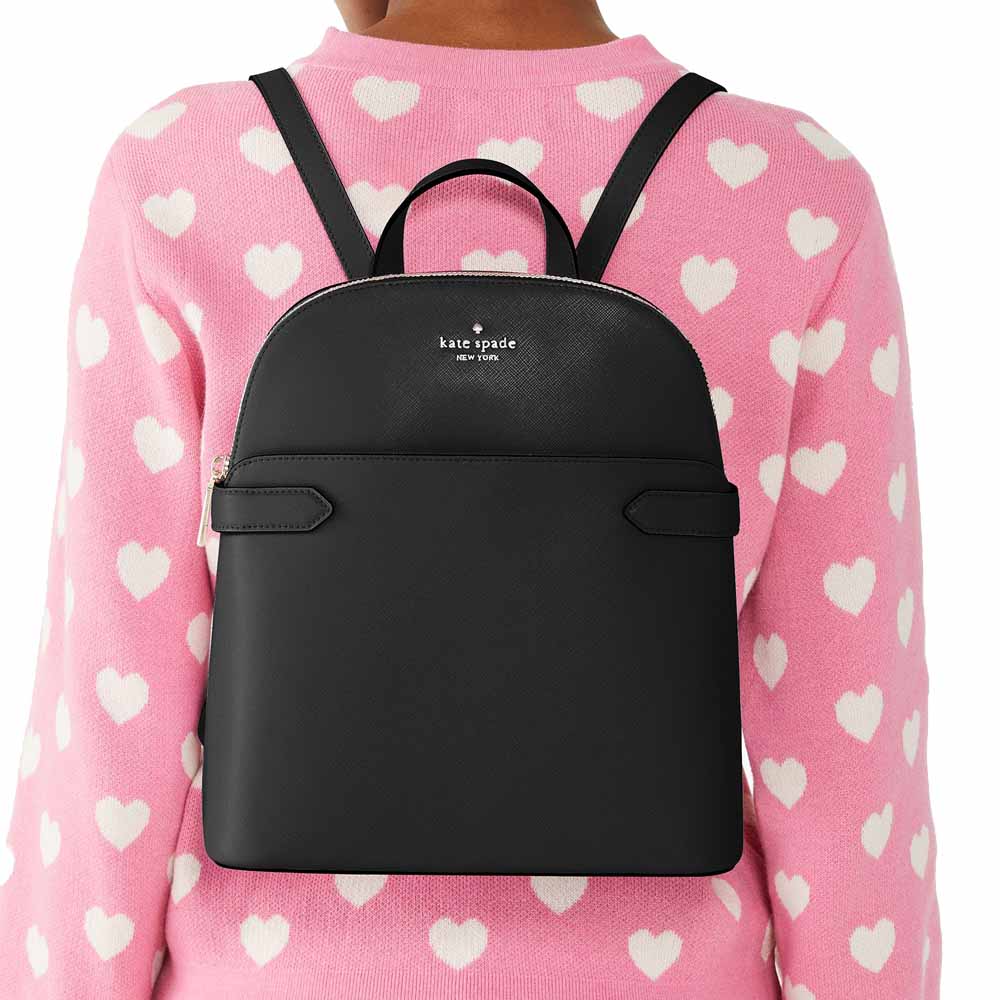 Kate Spade Staci Medium Dome Backpack Black # KG021