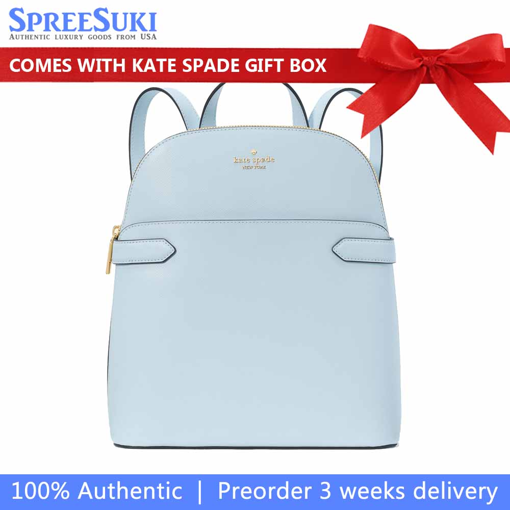 Kate Spade Staci Medium Dome Backpack Ocean Fog # KG021