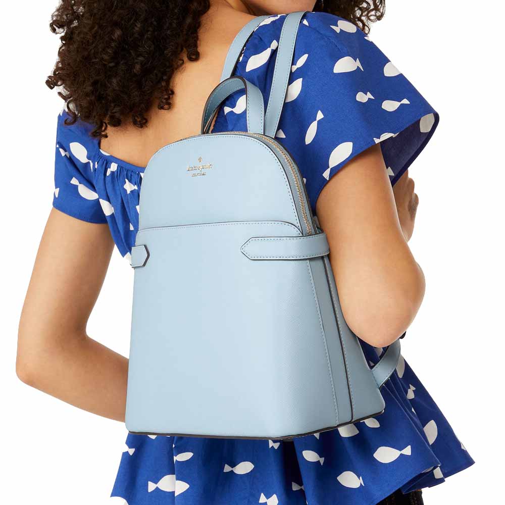 Kate Spade Staci Medium Dome Backpack Ocean Fog # KG021