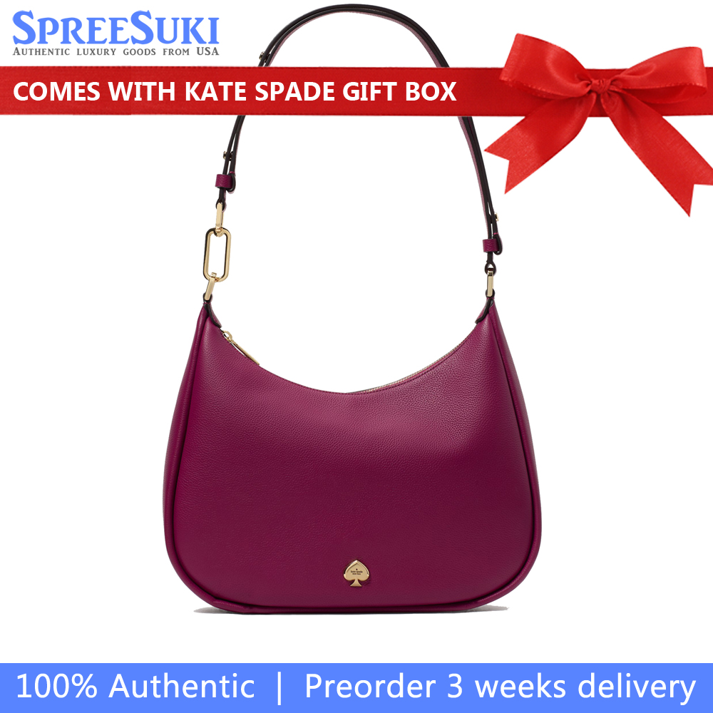 Kate Spade Kayla Large Shoulder Bag Dark Raspberry # KK055