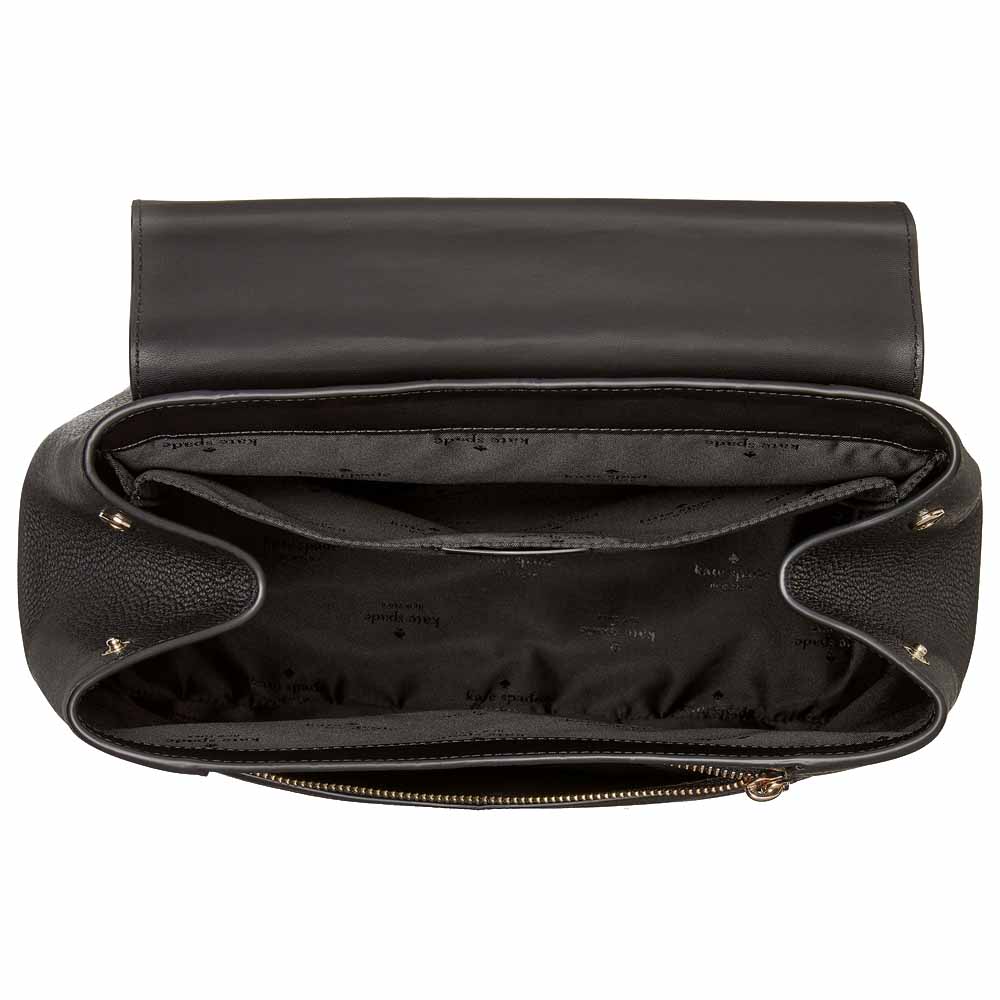 Kate Spade Lena Large Flap Backpack Black # KH437