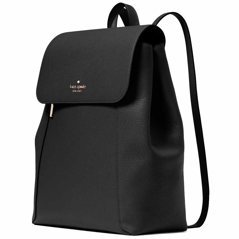 Kate Spade Lena Large Flap Backpack Black # KH437