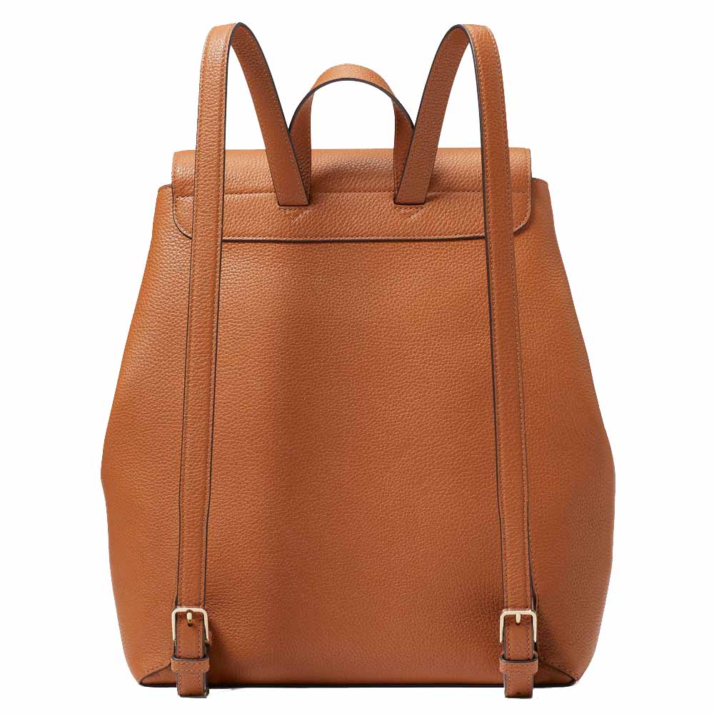 Kate Spade Lena Large Flap Backpack Warm Gingerbread # KH437