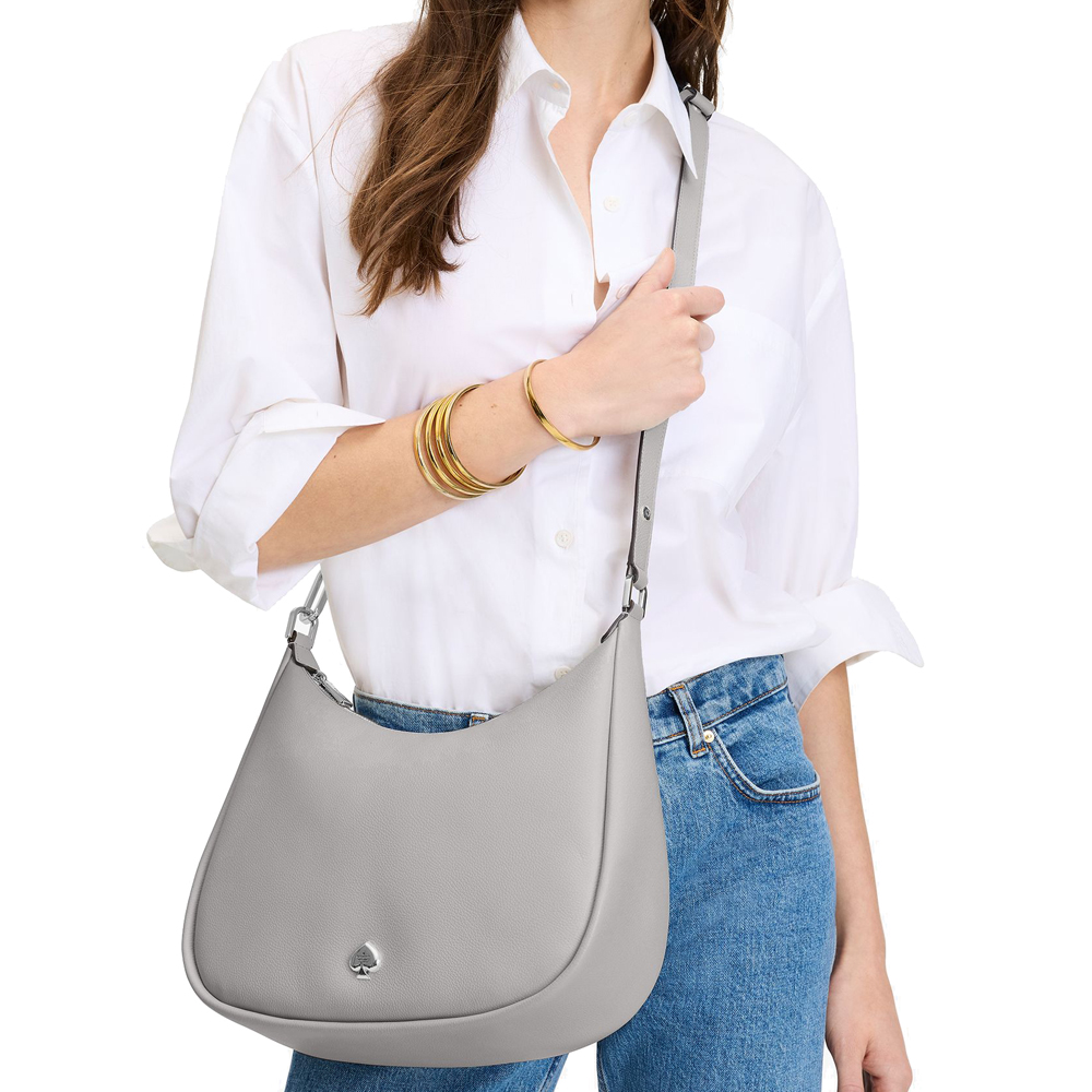 Kate Spade Kayla Large Shoulder Bag Mountain Grey # KK055