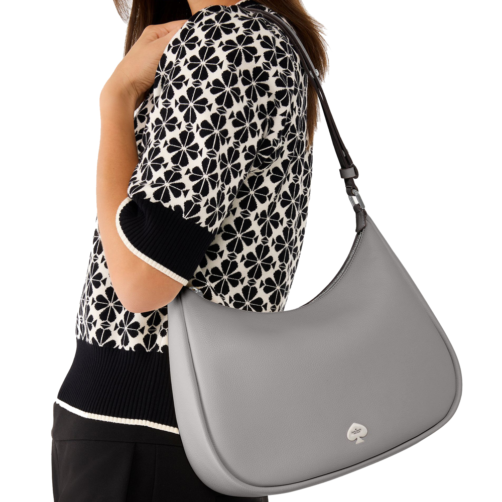 Kate Spade Kayla Large Shoulder Bag Mountain Grey # KK055