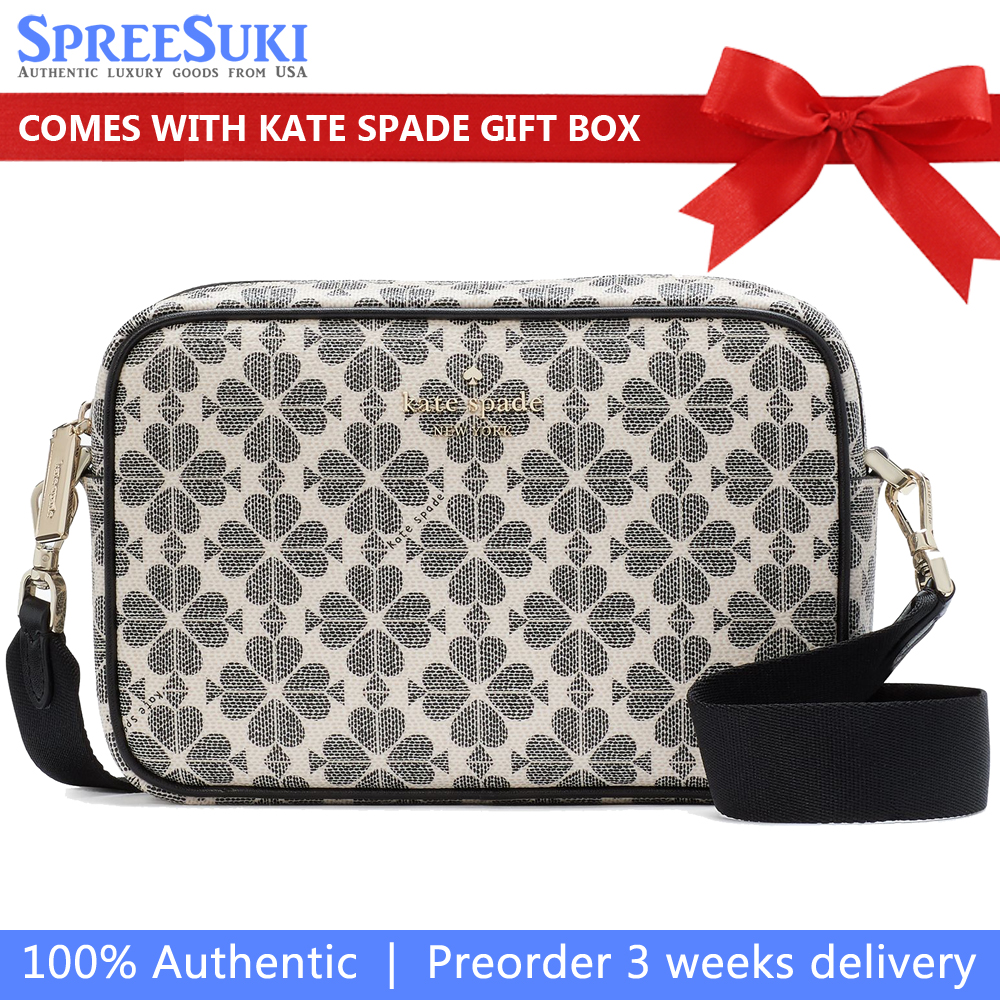 Kate Spade Spade Flower Camera Bag Black Multi # KK063