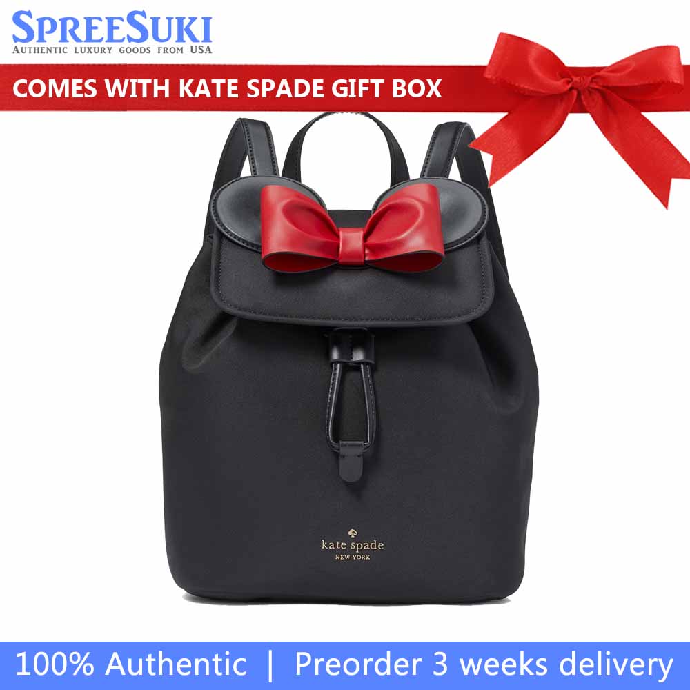 Kate Spade Disney X Kate Spade New York Minnie 3D Flap Backpack Black Multi # KG589