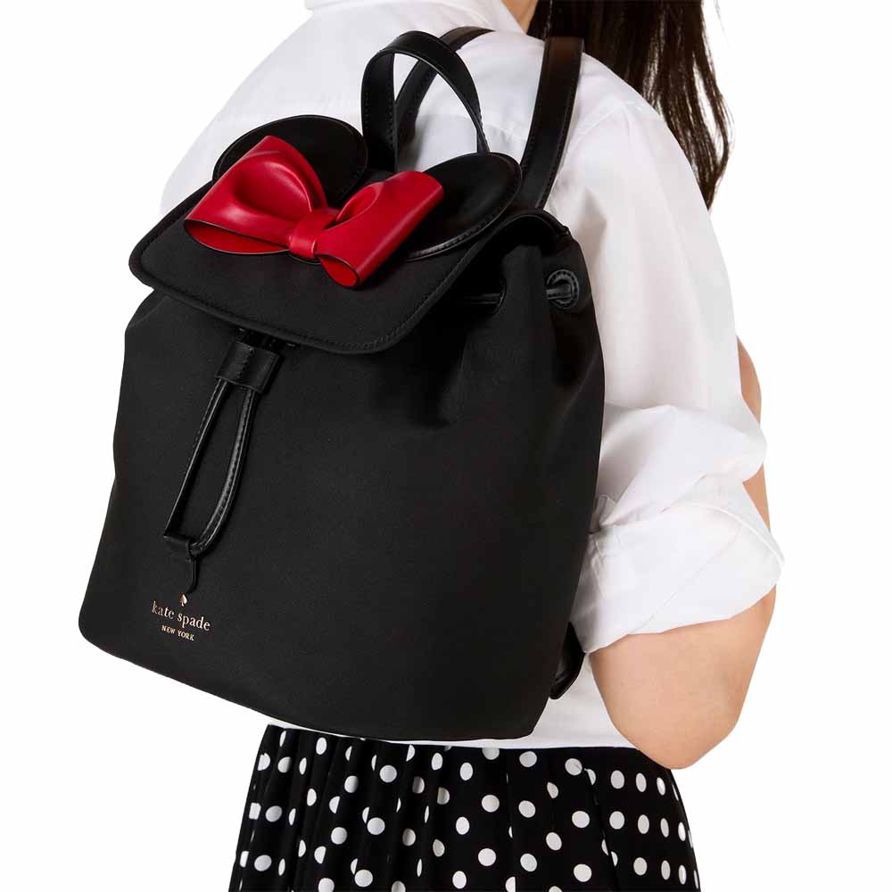 Kate Spade Disney X Kate Spade New York Minnie 3D Flap Backpack Black Multi # KG589