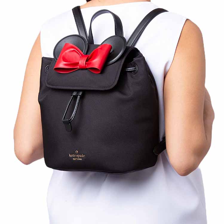 Kate Spade Disney X Kate Spade New York Minnie 3D Flap Backpack Black Multi # KG589