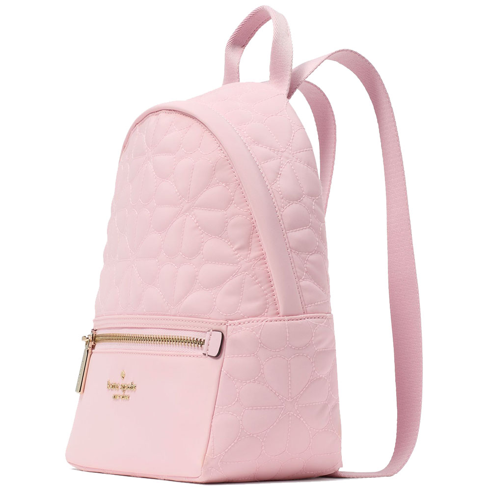 Kate Spade Spade Flower Quilted Fabric Small Backpack Pink Horizon # KK158