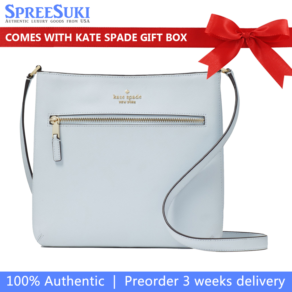 Kate Spade On Purpose Large Swingpack Crossbody Pale Sapphirine # KF579