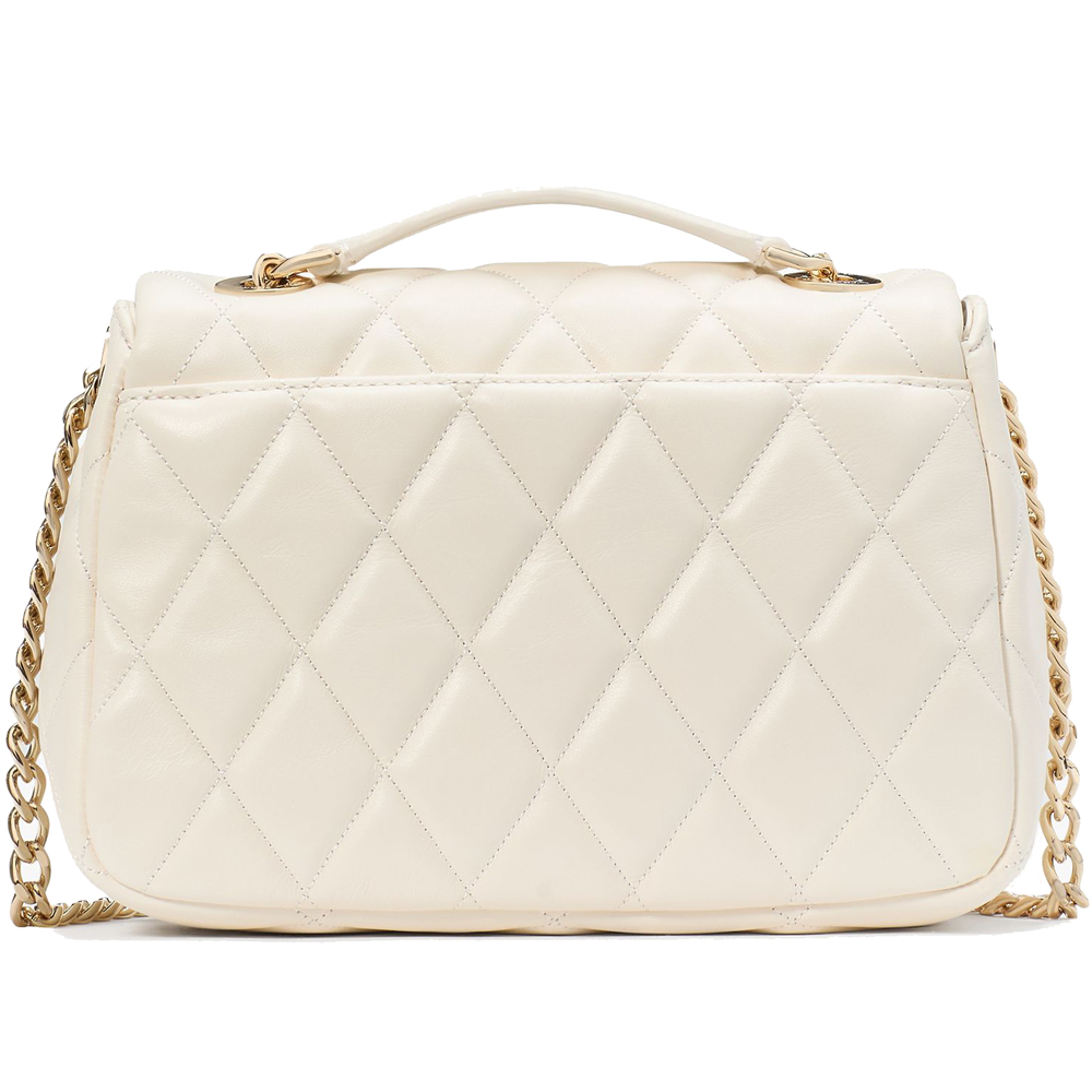 Kate Spade Carey Quilted Small Flap Crossbody Meringue # KJ949