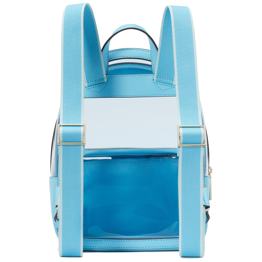 Kate Spade Clare See Through Small Backpack Blue Agate Multi # KG079