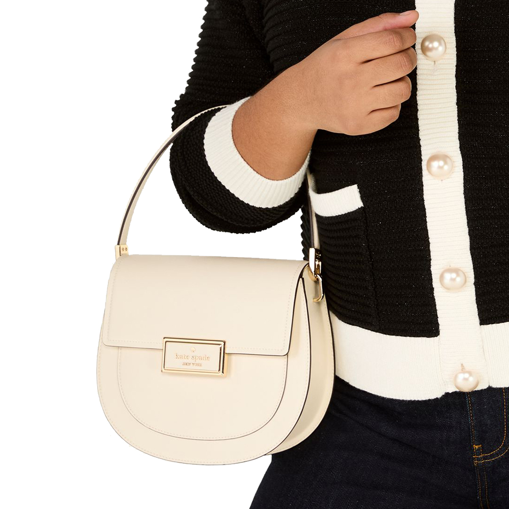 Kate Spade Reegan Saddle Bag Meringue # KH477