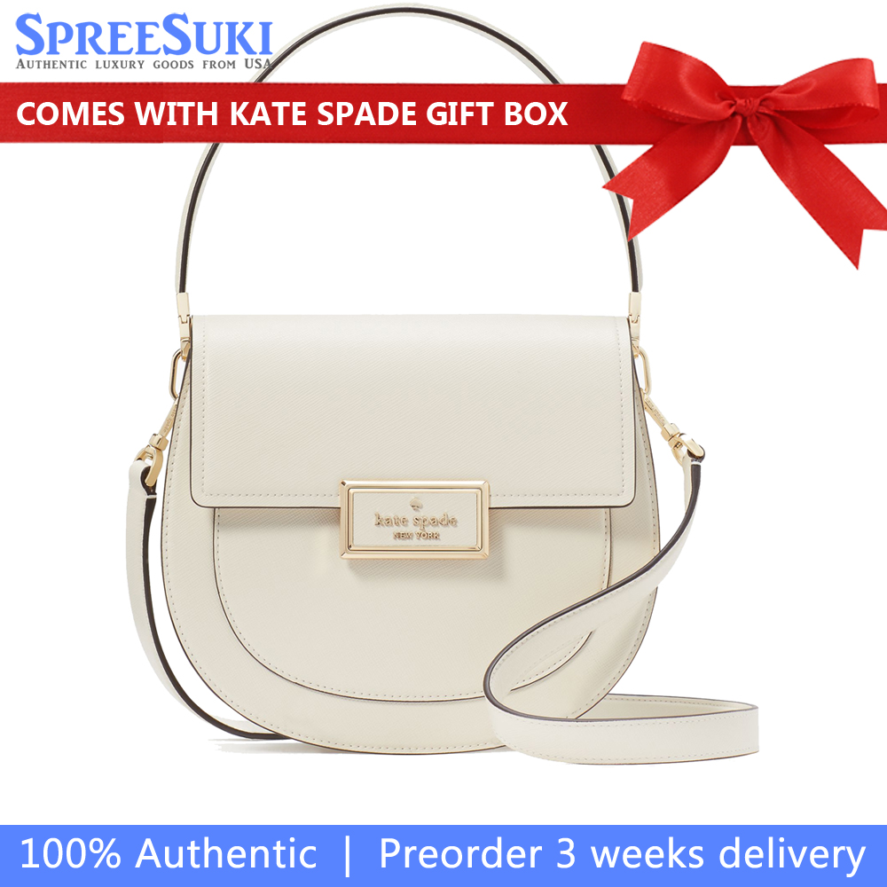 Kate Spade Reegan Saddle Bag Meringue # KH477