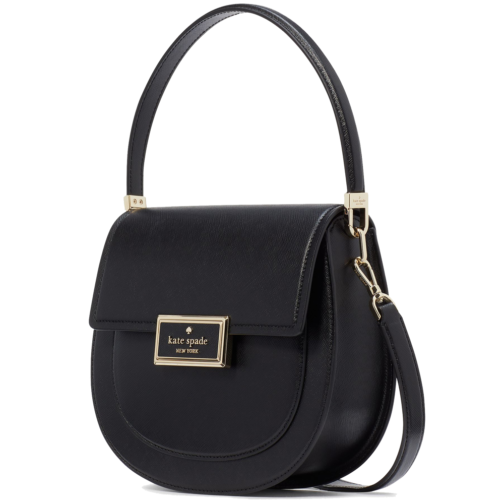 Kate Spade Reegan Saddle Bag Black # KH477