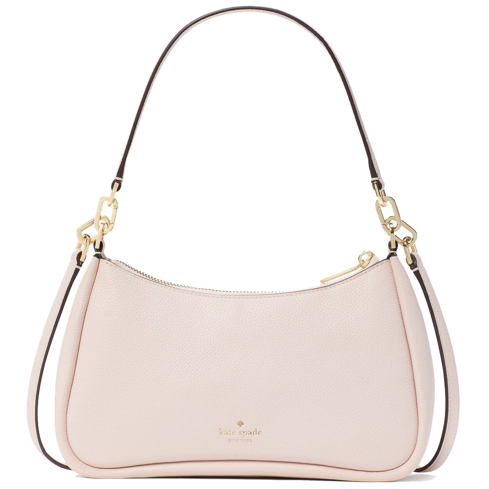 Kate Spade Kayla Embellished Spade Convertible Shoulder Bag Powdered Sugar # KK164