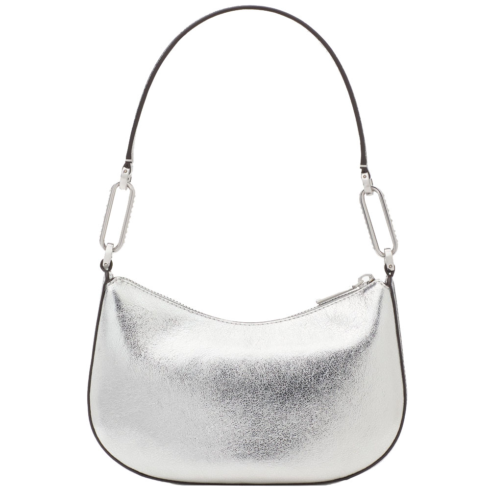 Kate Spade Nina Metallic Shoulder Bag Silver # KI947