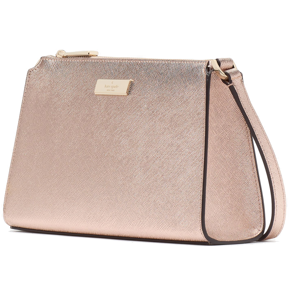 Kate Spade Kenzie Limited Edition Metallic Mini Crossbody Rose Gold # KI982