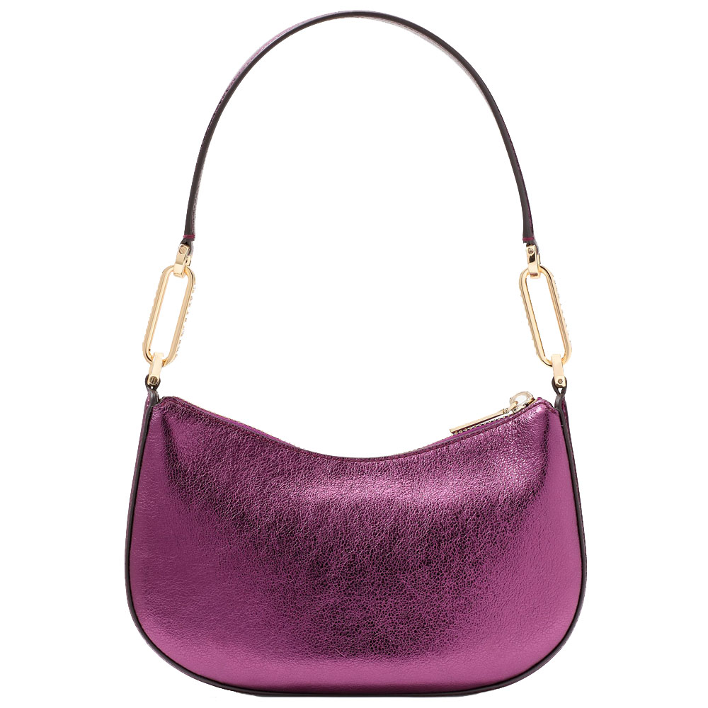 Kate Spade Nina Metallic Shoulder Bag Dark Raspberry # KI947