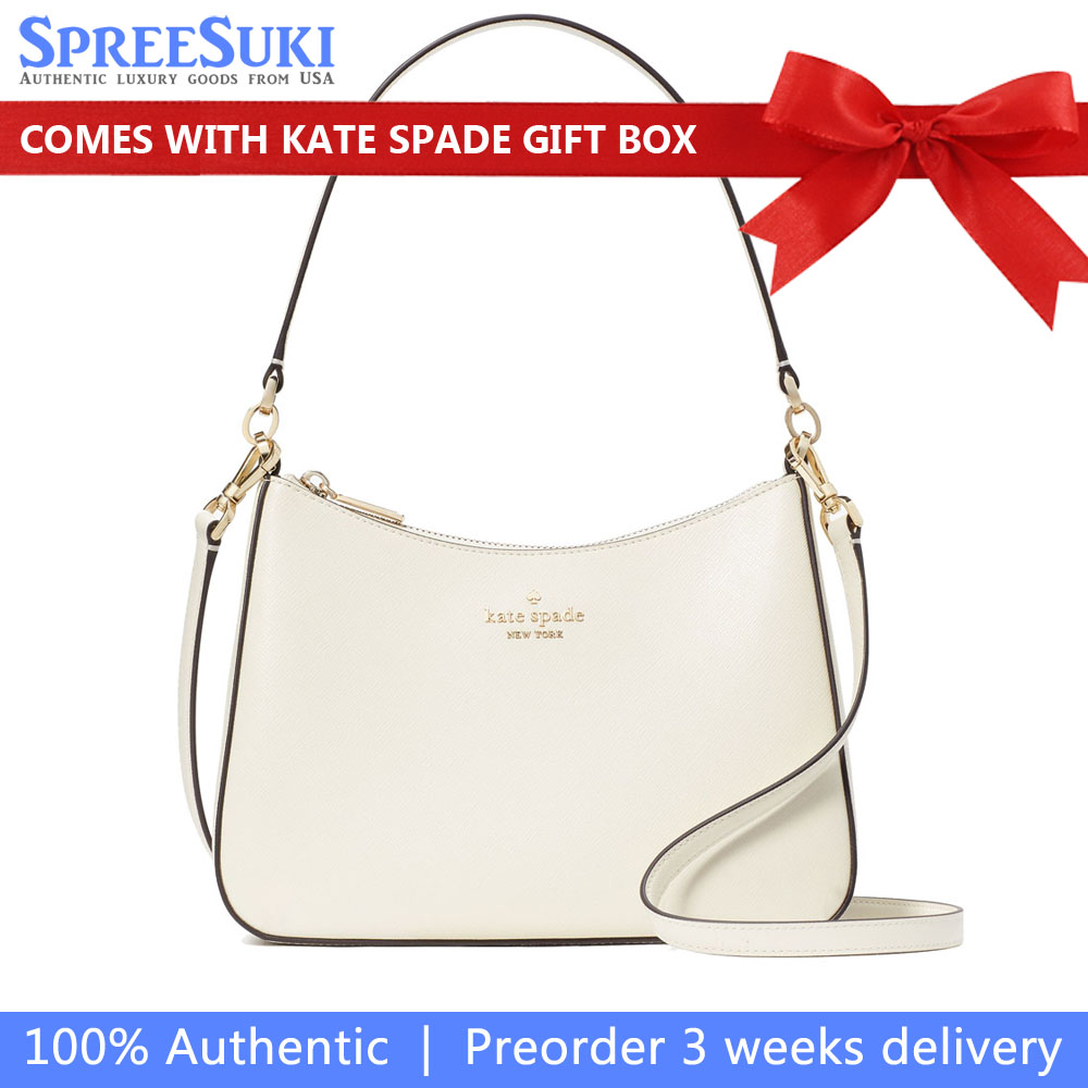 Kate Spade Crossbody Bag Sling Madison Saffiano Leather Shoulder Bag Meringue Off White # KH397