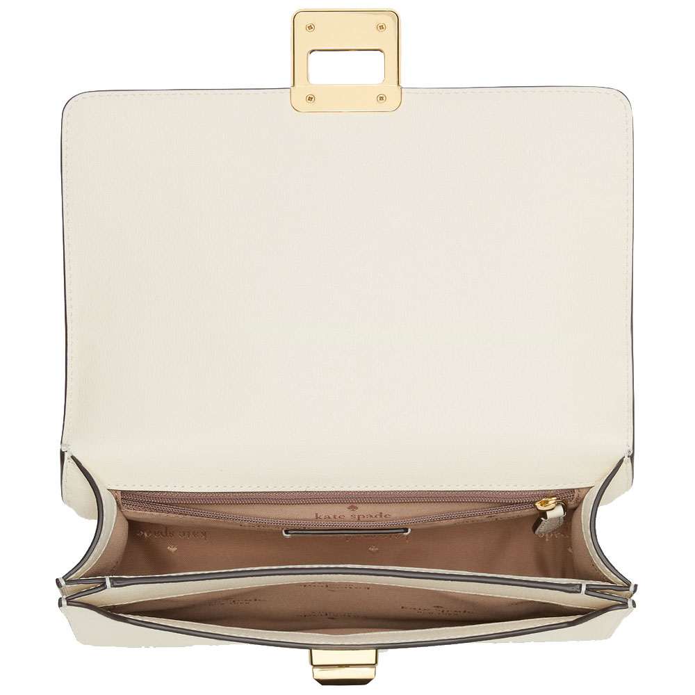 Kate Spade Phoebe Turnlock Shoulder Bag Meringue # KK123