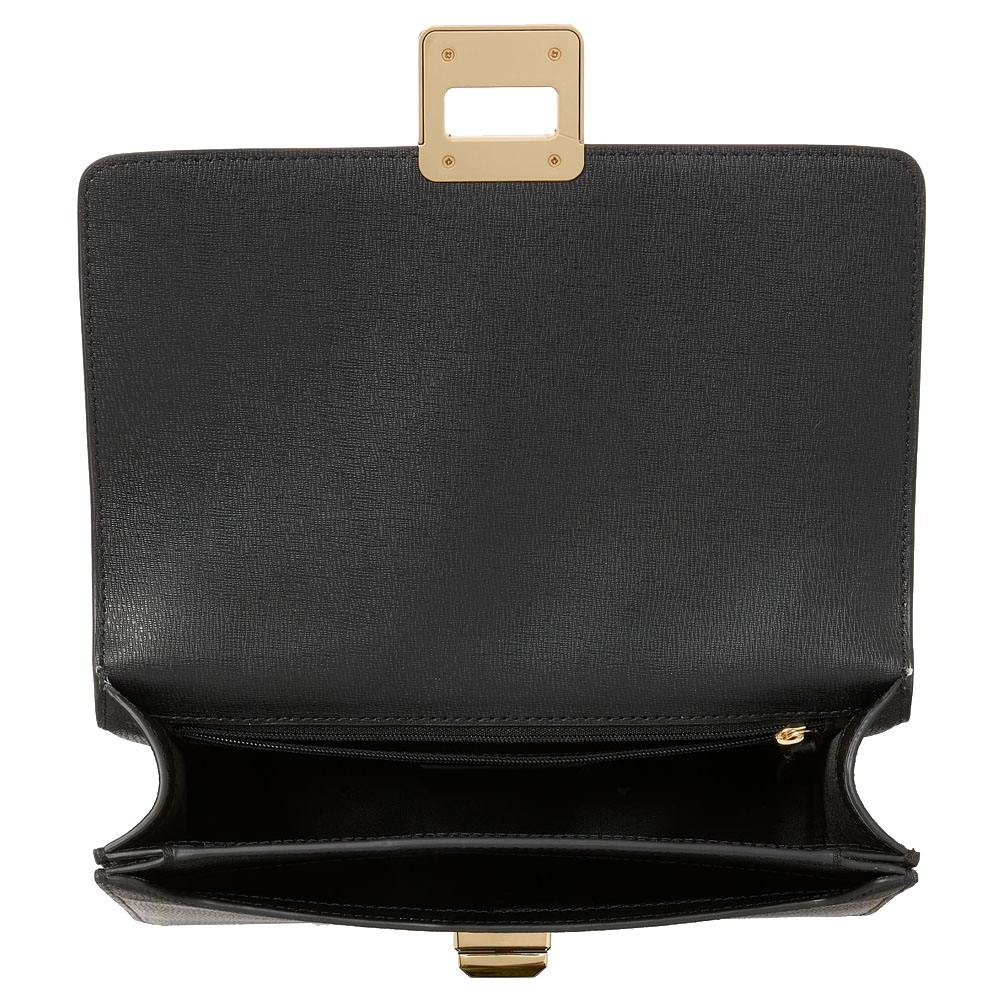 Kate Spade Phoebe Turnlock Shoulder Bag Black # KK123