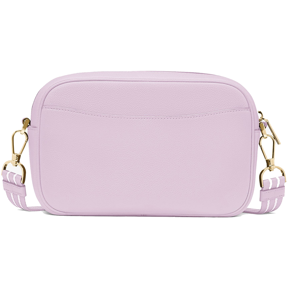 Kate Spade Crossbody Bag Sling Rosie Pebbled Leather Flap Camera Bag Violet Mist # K6057