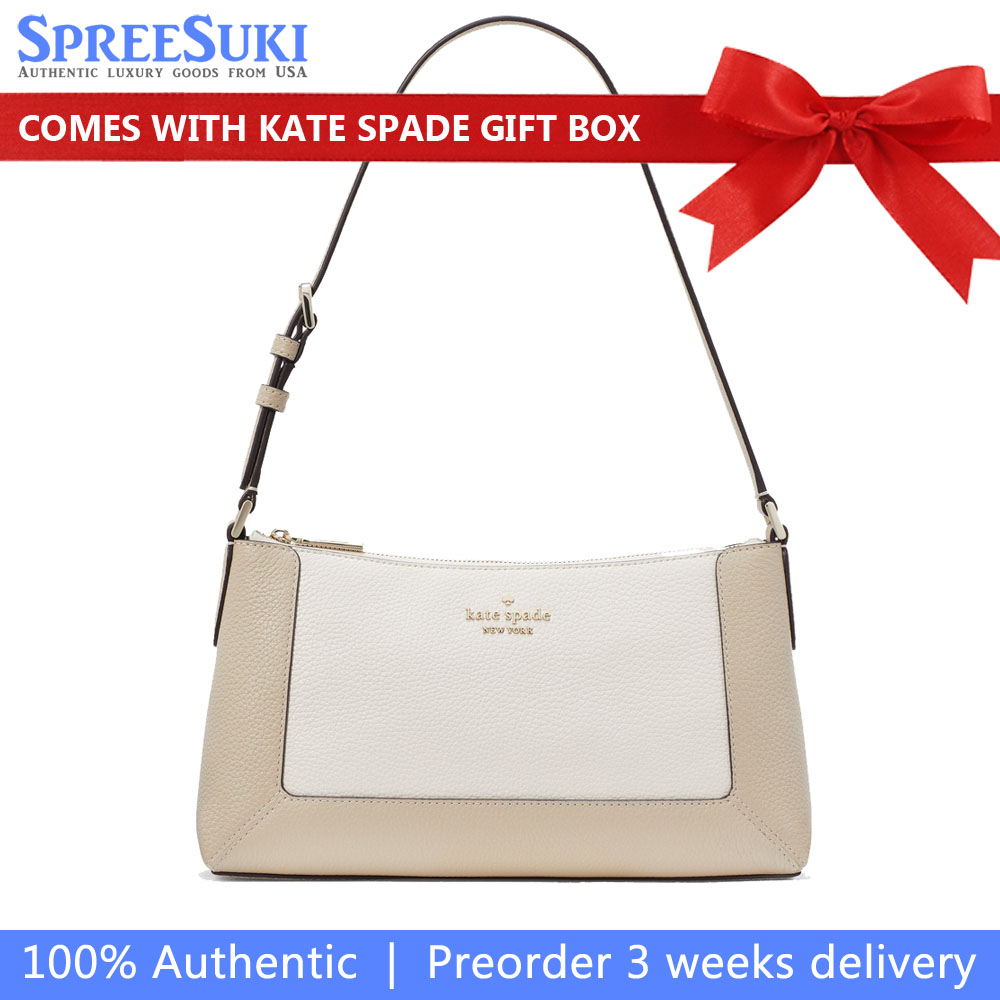 Kate Spade Lena Medium Shoulder Bag Light Sand Multi # KH442