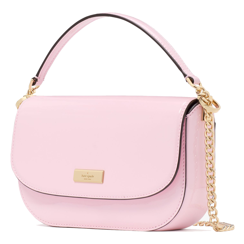 Kate Spade Krista Patent Chain Crossbody Pink Horizon # KK101