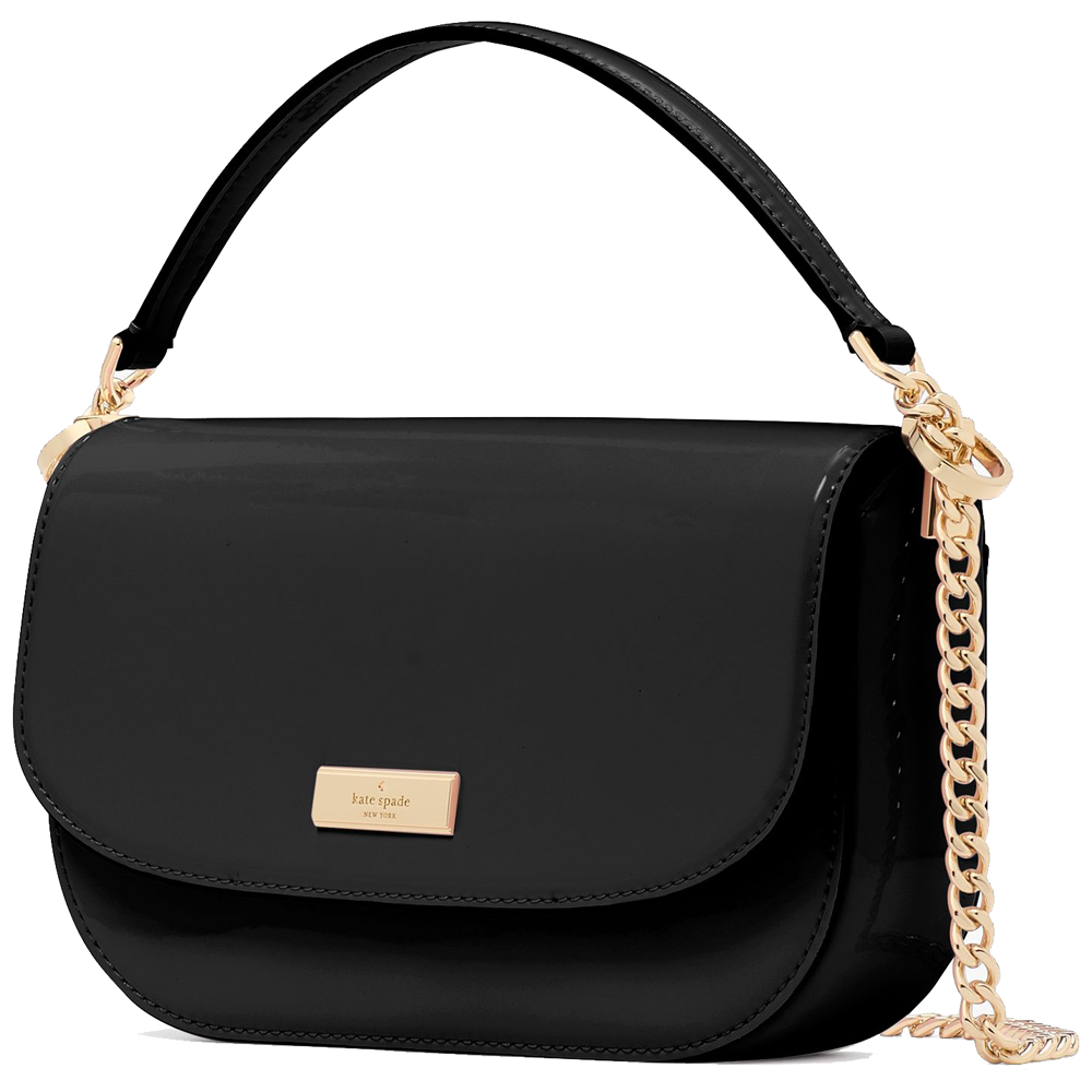 Kate Spade Krista Patent Chain Crossbody Black # KK101