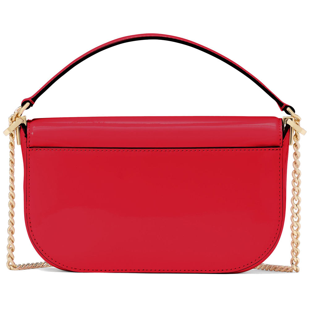 Kate Spade Krista Patent Chain Crossbody Ruby Red # KK101