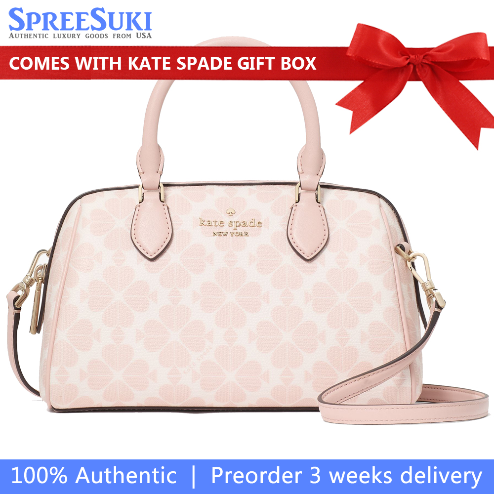 Kate Spade Spade Flower Duffle Crossbody Bag Sling Rose Smoke Multi # KG483