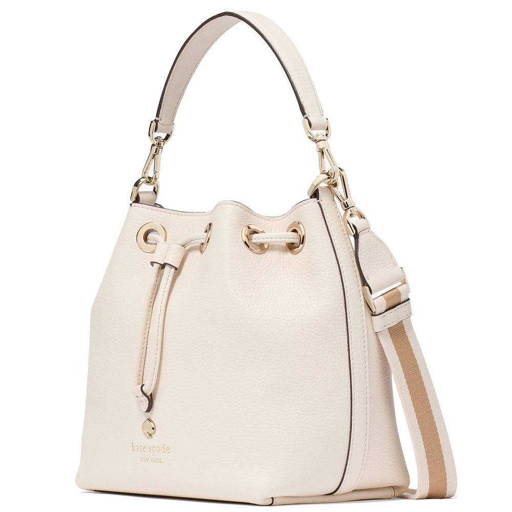 Kate Spade Emma Small Bucket Bag Parchment # KK071