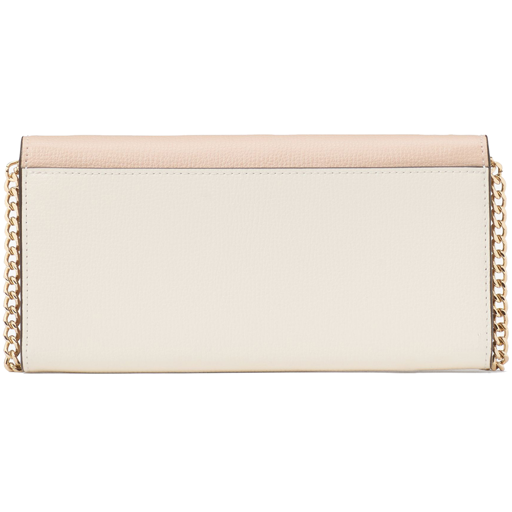 Kate Spade Phoebe Turnlock Wallet-On-Chain Toasted Hazelnut Multi # KK247