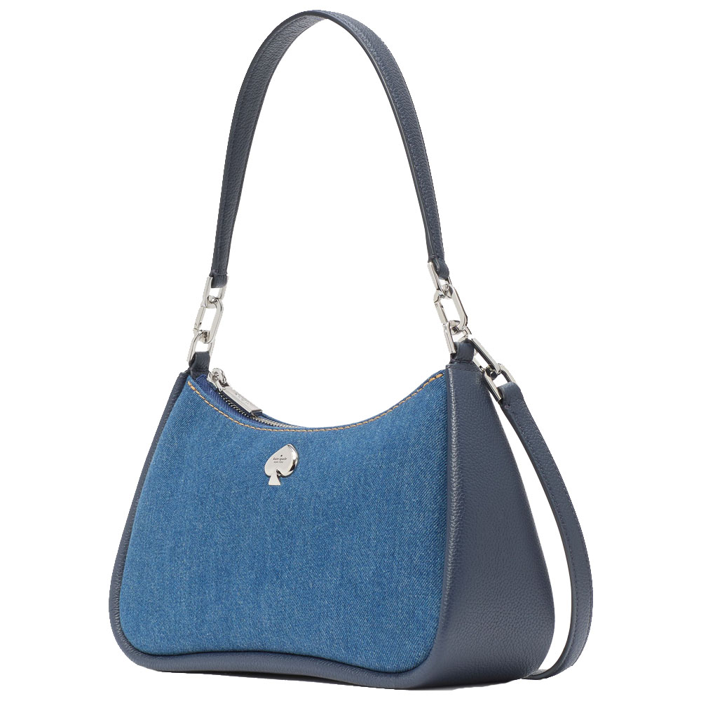 Kate Spade Kayla Denim Convertible Shoulder Bag Blue Multicolor # KK080