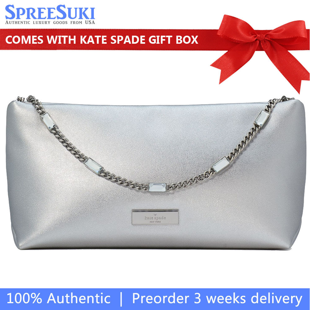 Kate Spade Anya Shoulder Bag Silver # KI951