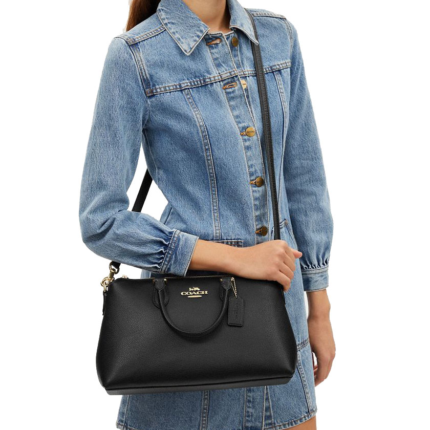 Coach Georgia Satchel Bag Black # CR156