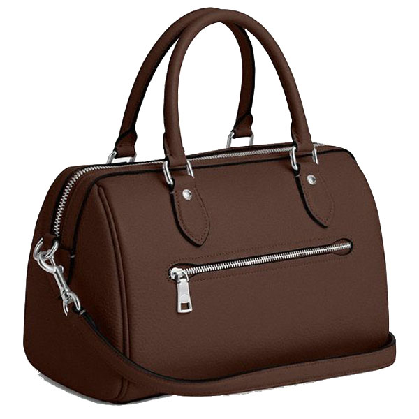 Coach Rowan Satchel Bag Silver Maple # CV962