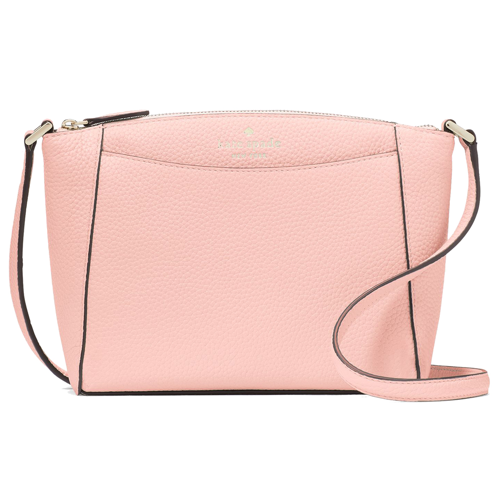 Kate Spade Crossbody Bag Monica Leather Crossbody Tea Rose # WKR00258