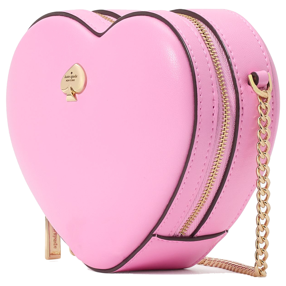 Kate Spade Love Shack 3D Mini Heart Crossbody Surf Pink # KK209