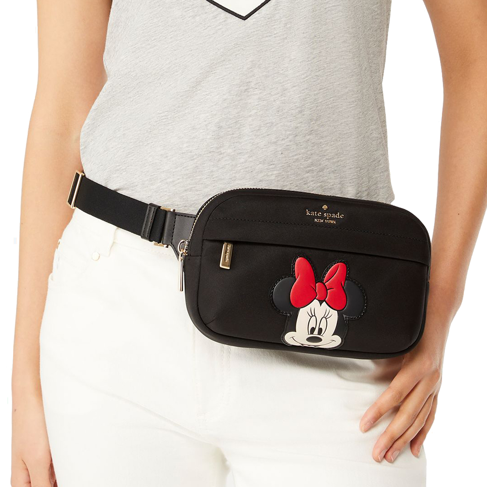 Kate Spade Disney X Kate Spade New York Minnie Belt Bag Black Multi # KG590