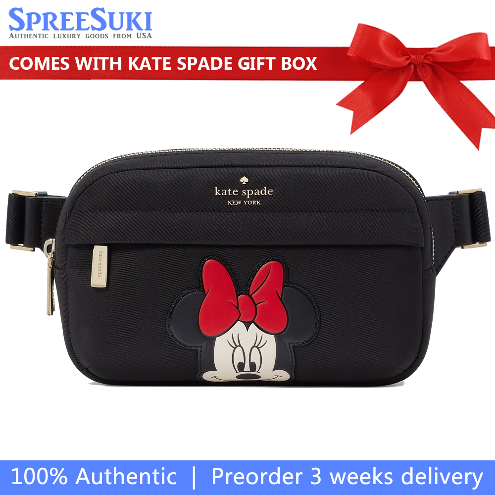 Kate Spade Disney X Kate Spade New York Minnie Belt Bag Black Multi # KG590